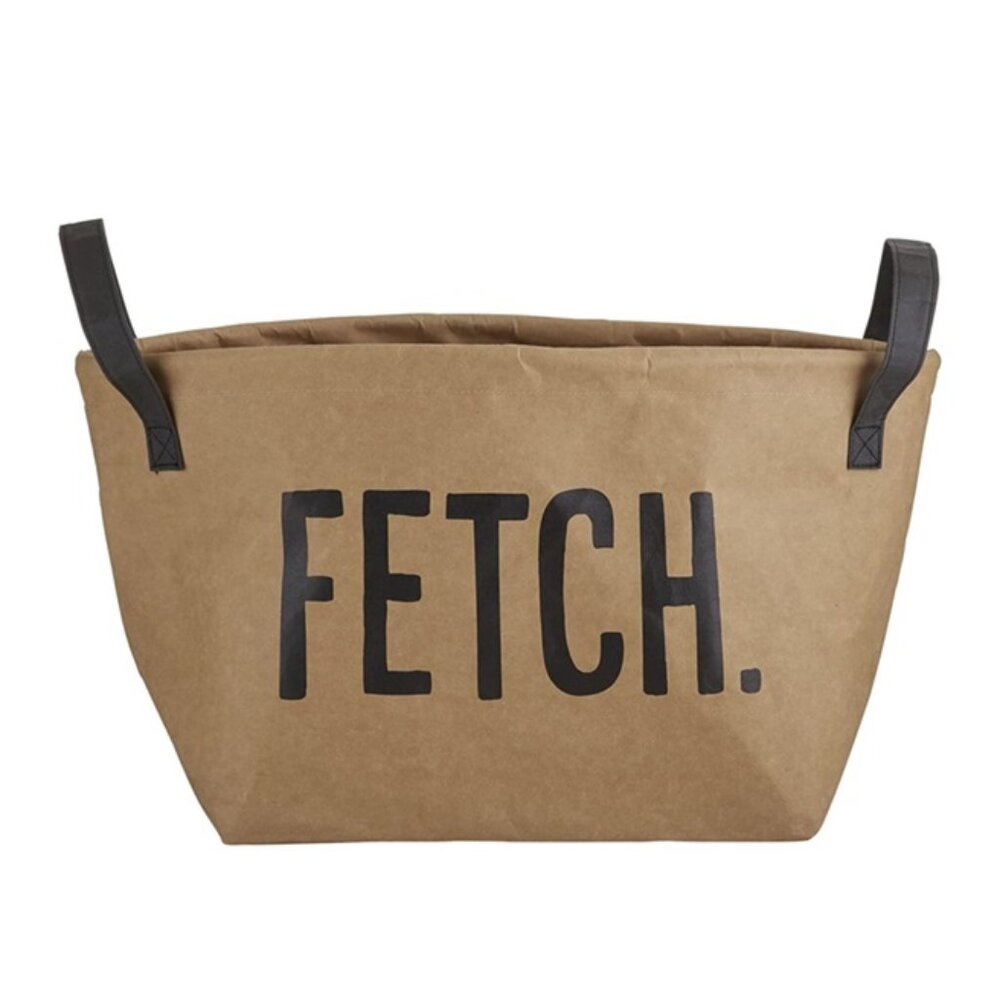 🎁 Santa Barbara Fetch Washable Paper Pet Storage Tote